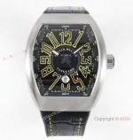 AB Factory V3 Franck Muller Vanguard Classical Copy eta2824 Yellow-Silver Men's Watches